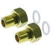 Coupling setType: 8209 Brass Flat gasket DN15 Internal thread 3/4" BSPP(G) External thread 1/2" BSPP(G)
